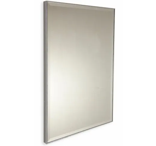 Specchio bagno su misura con bordi bisellati e cornice > fino a 90 cm > fino a 50 cm