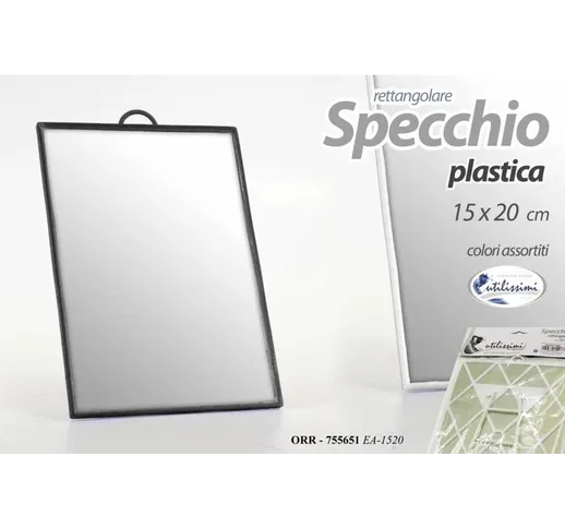 Specchio Cornice Plastica Cm.15X20