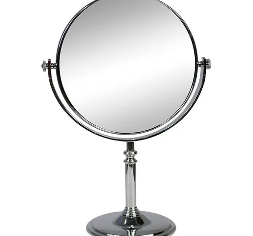 Specchio cosmetico Rotondo da Trucco con Zoom Girevole da appoggio Specchio di ingrandimen...
