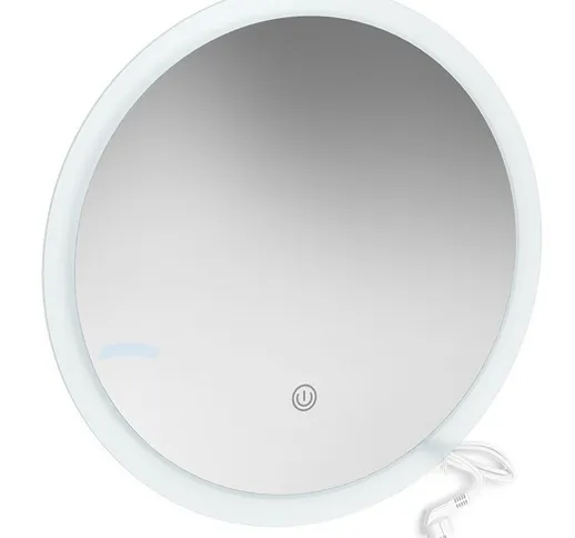 Specchio da bagno 60cm ø bianco 