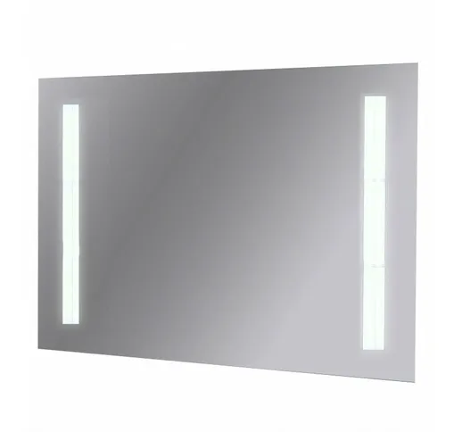 Specchio Da Bagno Retroilluminato a Led 100x70 Cm > Con specchio ingranditore > Senza acce...