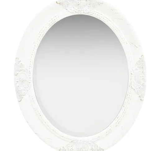 Specchio da Parete con Cornice ornamentale Stile Barocco 50x60 cm vari colori colore : BIA...