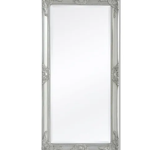 Asupermall - Specchio da Parete Stile Barocco 120x60 cm Argento