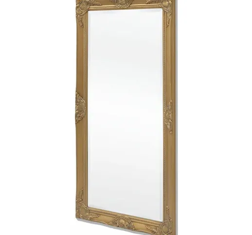 Happyshopping - Specchio da Parete Stile Barocco 120x60 cm Dorato