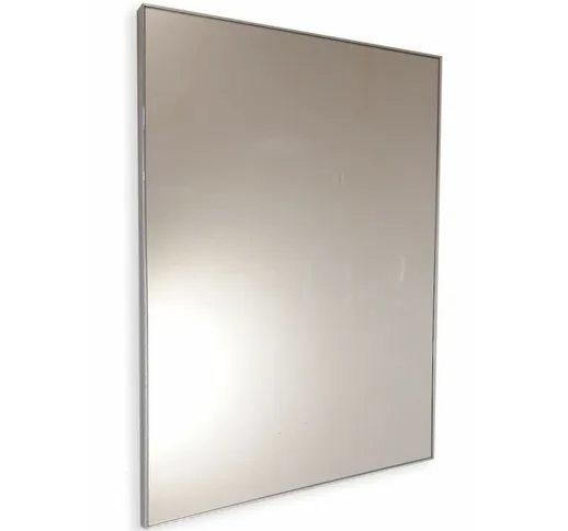 Specchio bagno personalizzato su misura con cornice cromata lucida fino a 40 cm fino a 70...