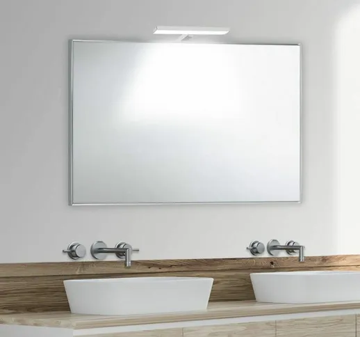 Specchio bagno su misura con cornice esterna in alluminio > fino a 70 cm > fino a 130 cm