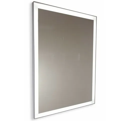 Specchio sabbiato su misura retroilluminato bordo perimetrale bianco > fino a 90 cm > fino...