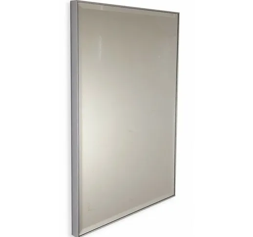 Specchio su misura con cornice in alluminio e perimetro bisellato > fino a 70 cm > fino a...