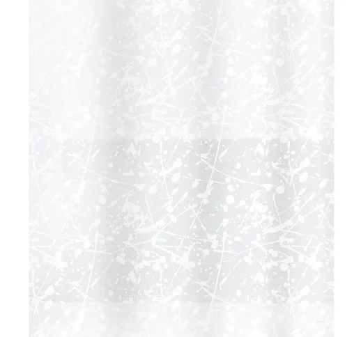 Collezione di Spirella Bang, tenda da doccia tessile 180 x 200, 100% poliestere, bianco