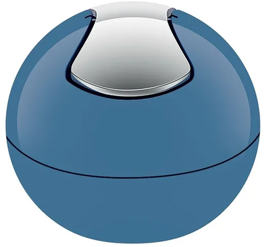 Trash 'Bowl' 1 litro di polistirene in blu 16 x 14 cm - Spirella