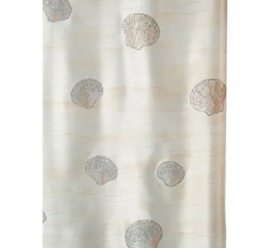 Collezione Spirella Atlantis, tenda da doccia tessile 180 x 200, 100% poliestere, marrone