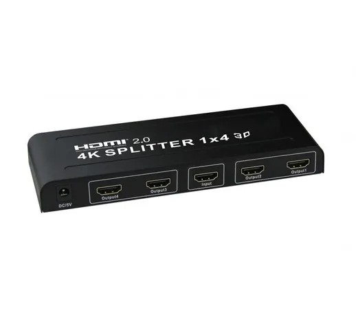 Splitter 1x4 con soporte a 4k, 3D e HDMI 2.0 YK-0104-2.0 - Yatek