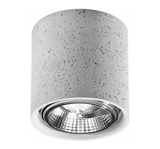 Spot da soffitto Grigio ø 14 cm Cemento massiccio GU10 Spot da soffitto a superficie Cucin...