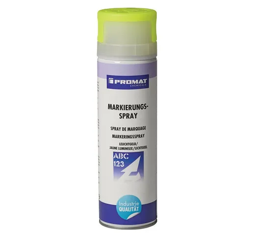 Spray per marcatura giallo brillante Bomboletta spray da 500 ml PROMAT CHEMICALS (Per 6)