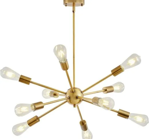 Goeco - Sputnik Lampadario, Modern lusso Lampada a sospensione con 10 E27 Luci, Altezza Re...
