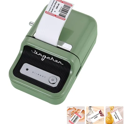 Stampante per etichette  Stampante adesiva per etichette termiche BT wireless portatile co...