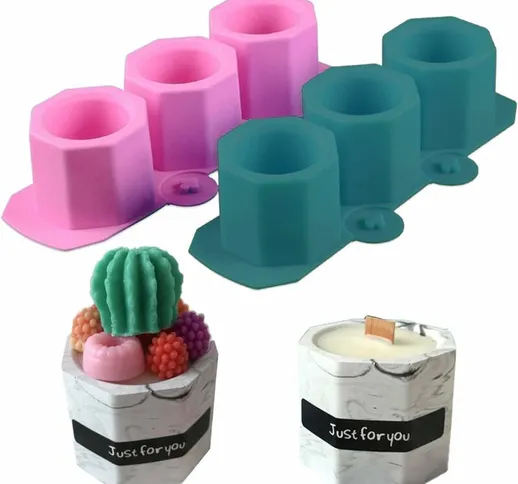 Stampi in silicone per vasi di fiori di cactus Stampi per liquori in silicone per artigian...