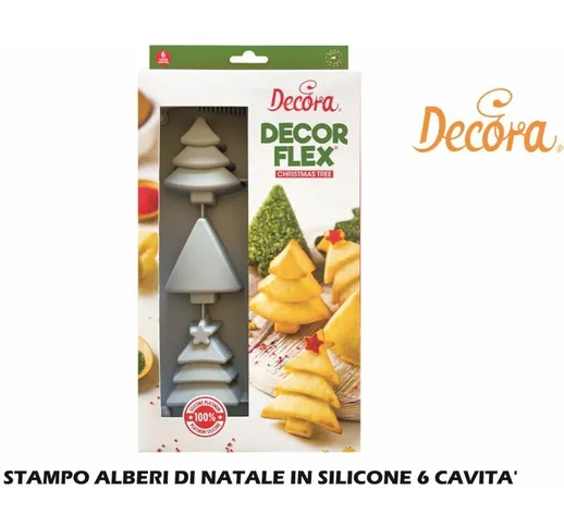 Stampo Alberi Di Natale In Silicone 6 Cavita'