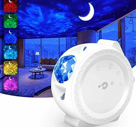  - Starry Sky Projector, Bluetooth, Kartokner 3 in 1 Sky Light Projector con/LED Cloud and...