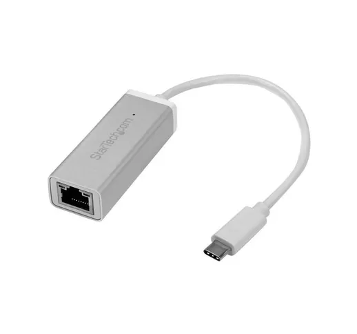 Adattatore di rete USB-C a RJ45 Gigabit Ethernet Gbe - M/F - Argento - Startech.com