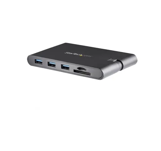 Adattatore Multi-porta USB-C con HDMI e VGA per portatili - 3x USB 3.0 - Lettore Schede SD...