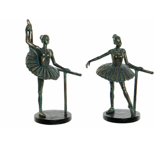 Statua Decorativa Ballerina Classica Resina (2 pcs) (15 x 11 x 22 cm) - Dkd Home Decor