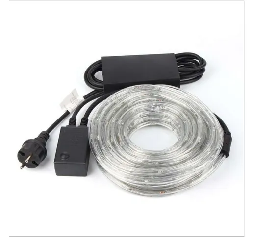 Greaden - Stringa luminosa a LED / tubo 240 LED luminosi bianchi da 10 metri confezione 2...