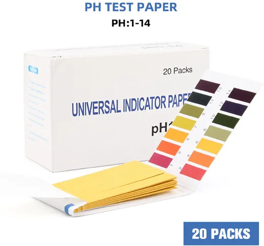 Asupermall - Strisce reattive PH 1600 strisce Carta reattiva professionale universale PH 1...