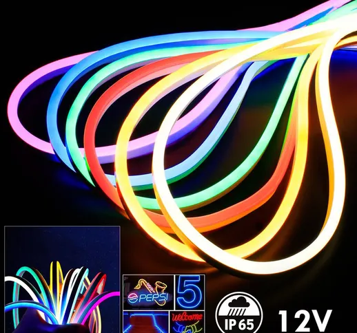 Zeitnet Inc. - striscia led new generation flex ribbon neon flessibile 12V luce esterni gi...