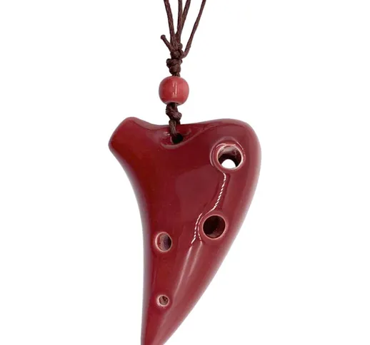 Strumento musicale in stile sottomarino Ocarina Alto C in ceramica a 6 fori con spartito m...