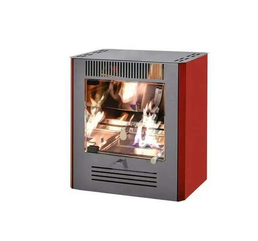 Stufa a bioetanolo Mini Ruby biostufa 2300W riscaldamento 70mc colore bordeaux