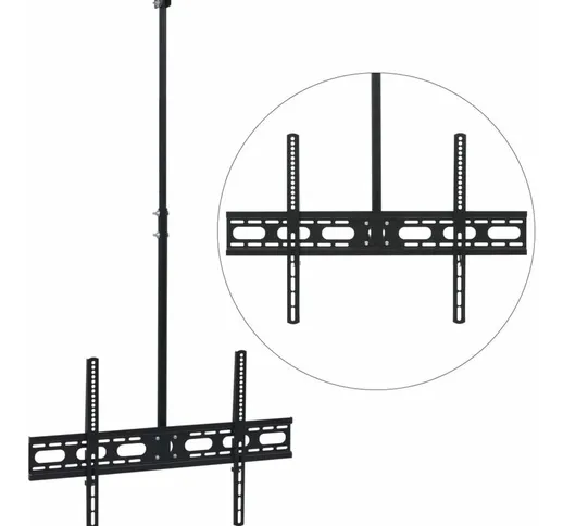 Supporto a Soffitto per TV da 37'-70' Regolabile in Altezza - Nero - Vidaxl