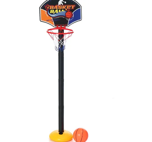 Supporto da basket regolabile in altezza per bambini, canestro da basket, set di giocattol...