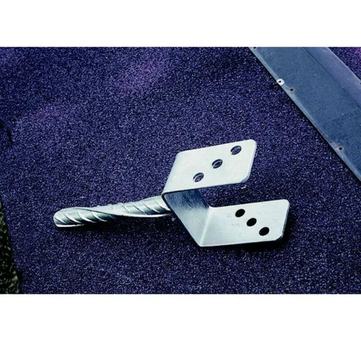 Supporto da incasso in acciaio zincato grigio, H.30 cm x sezione 70 x 70 mm Centrale Brico