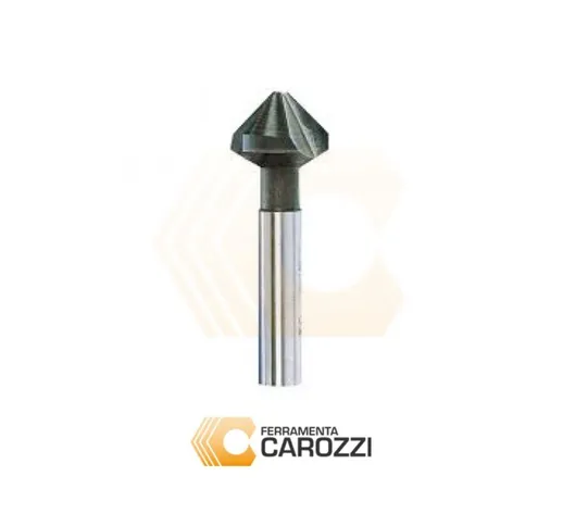 Svasatore con 3 taglienti a 90° hss cobalto din 335C con codolo cilindrico - l 16,5 mm x ø...