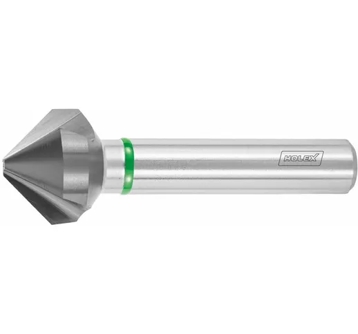 Holex - Svasatore conico di precisione Pro Steel con passo irregolare 90°, TiAlN, ⌀ Estern...