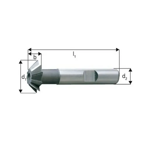 Svasatore, Modulo D, 45 °, Ø D1 - Js16: 16,0 Millimetri, Lunghezza L1 Totale 60 Mm Altezza...