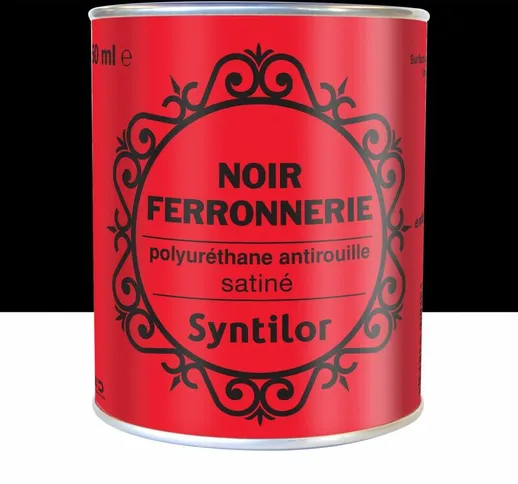 Syntilor - vernice per esterni in ferro, nera, 0,25 l