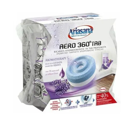 Henkel - tab di ricambio per deumidificatore aero 360° Lavanda