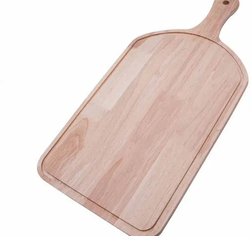 Tagliere in legno con manico 46 x 22.5 cm per apertivi antipasti salumi formaggi finger fo...