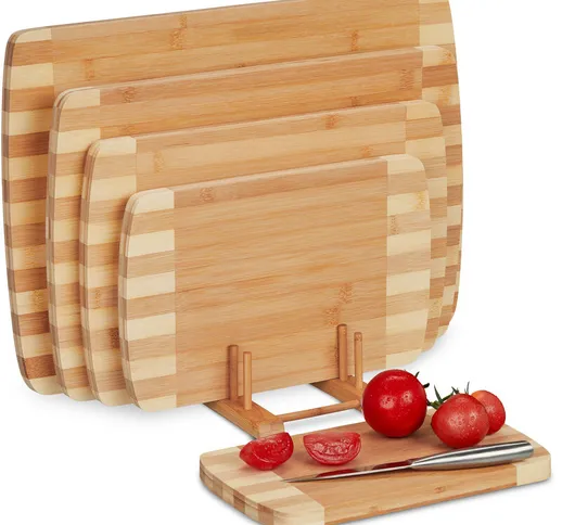 Taglieri da Cucina, Set da 5 Cutting Board Grandi e Piccoli, 50x35 cm, Aperitivo Formaggi,...