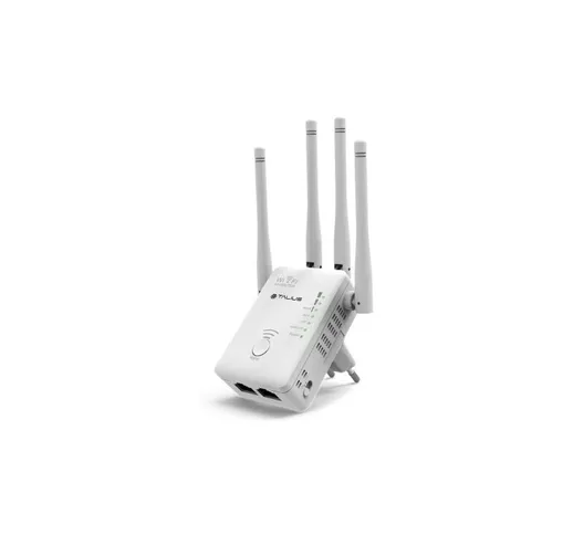 Access point / ripetitore wifi rtp1200 - wifi ac 1200mbps - dual band - 2x rj45 - 4 antenn...