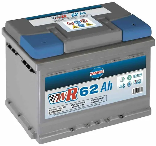 Tamoil batteria per auto wr 62 ah dx longlife