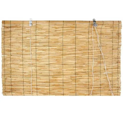  - Tapparella in arelle di bamboo con carrucola e legatura in nylon -90 x 180 cm
