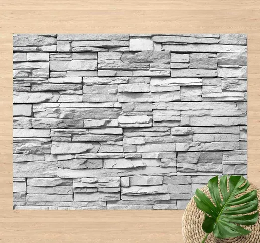 Micasia - Tappeti in vinile - Concio Ashlar Masonry - Orizzontale 3:4 Dimensione HxL: 60cm...