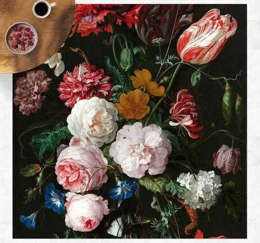 Micasia - Tappeti in vinile - Jan Davidsz de Heem - Natura morta con fiori in un vaso di v...