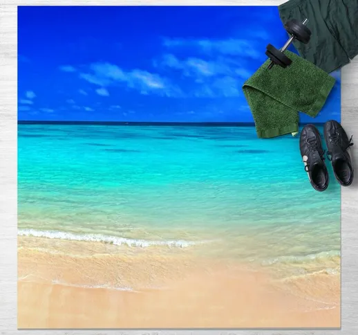 Micasia - Tappeti in vinile - Paradise Beach i - Quadrato 1:1 Dimensione HxL: 80cm x 80cm