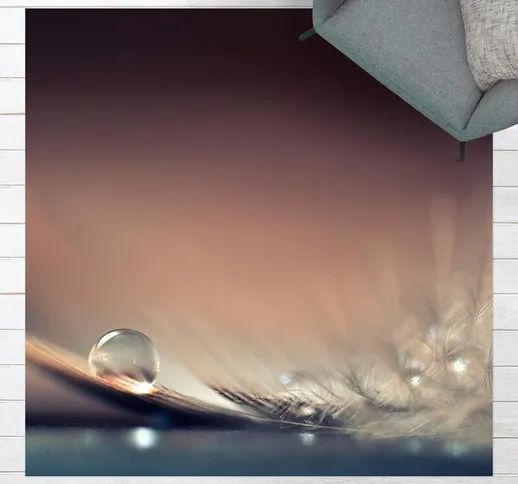 Micasia - Tappeti in vinile - Story of a Waterdrop - Quadrato 1:1 Dimensione HxL: 80cm x 8...