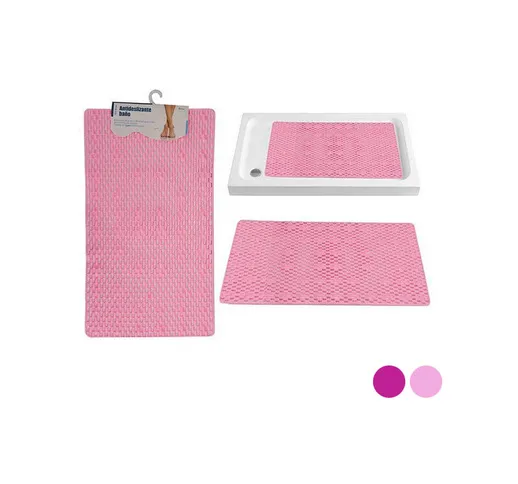 Tappetino Antiscivolo da Doccia Gomma Antiscivolo (38 x 0,2 x 70 cm) Colore:Fucsia