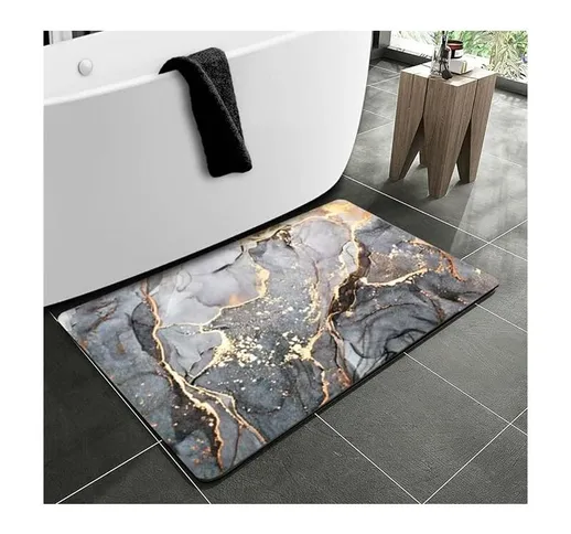  - Tappetino da bagno antiscivolo 70 x 45 cm Super assorbente Design a 4 strati Tappetino...